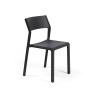 Chaise TRILL BISTROT effet mat en fibre de verre - Anthracite
