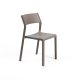 Chaise TRILL BISTROT effet mat en fibre de verre - Tortora