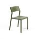 Chaise TRILL BISTROT effet mat en fibre de verre - Olive