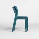 Chaise TRILL BISTROT effet mat en fibre de verre - Bleu Canard