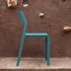 Chaise TRILL BISTROT effet mat en fibre de verre - Bleu Canard