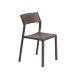 Chaise TRILL BISTROT effet mat en fibre de verre - Tabac