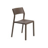 Chaise TRILL BISTROT effet mat en fibre de verre - Tabac