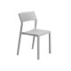 Chaise TRILL BISTROT effet mat en fibre de verre - Gris Clair