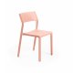 Chaise TRILL BISTROT effet mat en fibre de verre - Rose