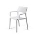 Fauteuil TRILL BISTROT effet mat en fibre de verre - Blanc