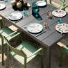 Fauteuil TRILL BISTROT effet mat en fibre de verre - Olive