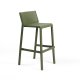 Tabouret TRILL BISTROT effet mat en fibre de verre - Olive