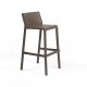 Tabouret TRILL BISTROT effet mat en fibre de verre - Tabac