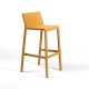 Tabouret TRILL BISTROT effet mat en fibre de verre - Moutarde