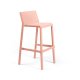 Tabouret TRILL BISTROT effet mat en fibre de verre - Rose