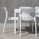 Chaise BIT en fibre de verre effet mat BIT & NET Collection - Blanc