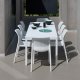 Chaise BIT en fibre de verre effet mat BIT & NET Collection - Blanc