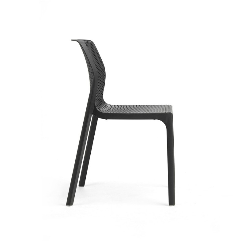 Chaise BIT en fibre de verre effet mat BIT & NET Collection - Anthracite