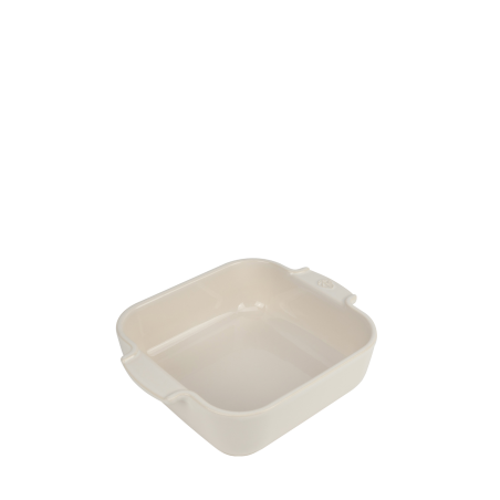 Plat individuel Appolia 66cl émail vitrifiée 13x13x4,5 cm col. écru