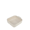 Plat individuel Appolia 66cl émail vitrifiée 13x13x4,5 cm col. écru