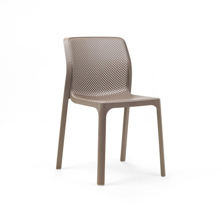 Chaise BIT en fibre de verre effet mat BIT & NET Collection - Tortora