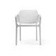 Fauteuil NET en fibre de verre effet mat BIT & NET Collection - Blanc