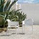 Fauteuil NET en fibre de verre effet mat BIT & NET Collection - Blanc