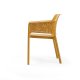 Fauteuil NET en fibre de verre effet mat BIT & NET Collection - Moutarde