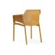 Fauteuil NET en fibre de verre effet mat BIT & NET Collection - Moutarde