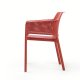 Fauteuil NET en fibre de verre effet mat BIT & NET Collection - Corail