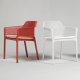 Fauteuil NET en fibre de verre effet mat BIT & NET Collection - Corail