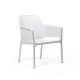 Fauteuil NET RELAX en polypropylène empilable - Blanc