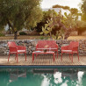 Fauteuil NET RELAX en polypropylène empilable - Corail