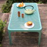 Table  basse NET en polypropylène  empilable - Vert d'eau