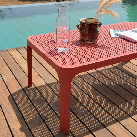Table  basse NET en polypropylène empilable - Corail