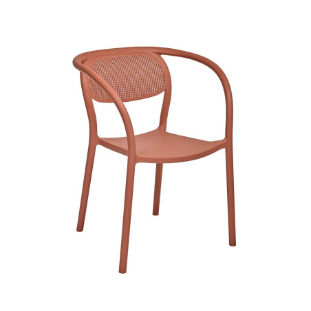 Fauteuil NOON empilable - Terracotta