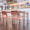 Fauteuil NOON empilable - Terracotta