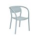 Fauteuil NOON empilable - Bleu Gris