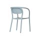Fauteuil NOON empilable - Bleu Gris