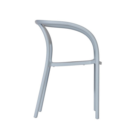 Fauteuil NOON empilable - Bleu Gris