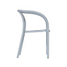 Fauteuil NOON empilable - Bleu Gris