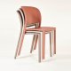 Fauteuil TRENA polypro et fibre de verre empilable - Terracotta