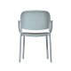 Fauteuil TRENA polypro et fibre de verre empilable - Bleu Gris