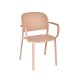Fauteuil TRENA polypro et fibre de verre empilable - Soft Pink