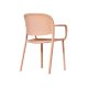 Fauteuil TRENA polypro et fibre de verre empilable - Soft Pink