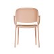 Fauteuil TRENA polypro et fibre de verre empilable - Soft Pink