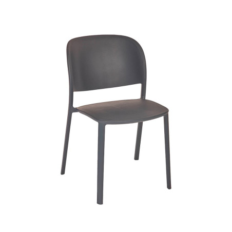 Chaise TRENA polypro et fibre de verre empilable - Anthracite