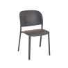 Chaise TRENA polypro et fibre de verre empilable - Anthracite