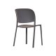 Chaise TRENA polypro et fibre de verre empilable - Anthracite