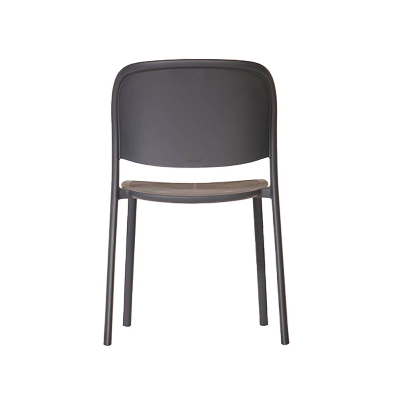 Chaise TRENA polypro et fibre de verre empilable - Anthracite