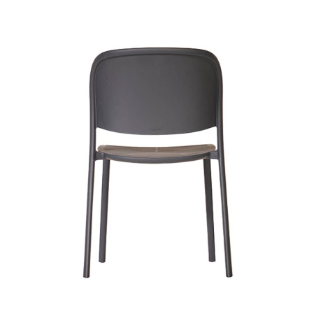 Chaise TRENA polypro et fibre de verre empilable - Anthracite