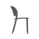 Chaise TRENA polypro et fibre de verre empilable - Anthracite