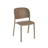 Chaise TRENA polypro et fibre de verre empilable - Taupe
