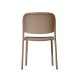 Chaise TRENA polypro et fibre de verre empilable - Taupe